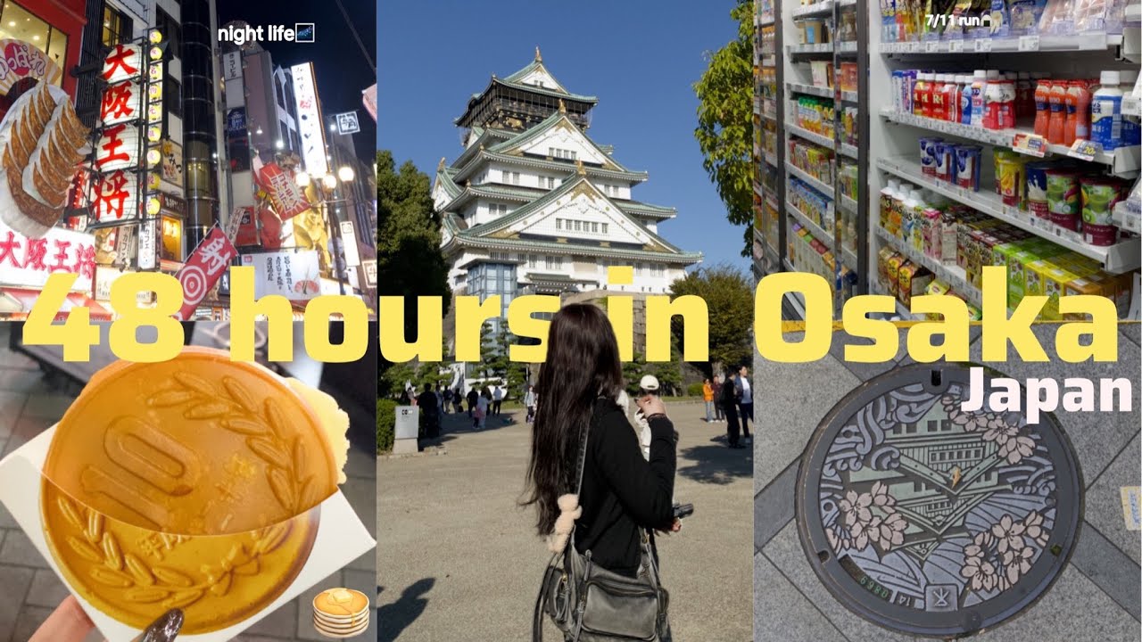 What I ate in Osaka | Dontobori | Convenience store | Local Udon | Osaka Castle | Ichiran ramen🍜🇯🇵