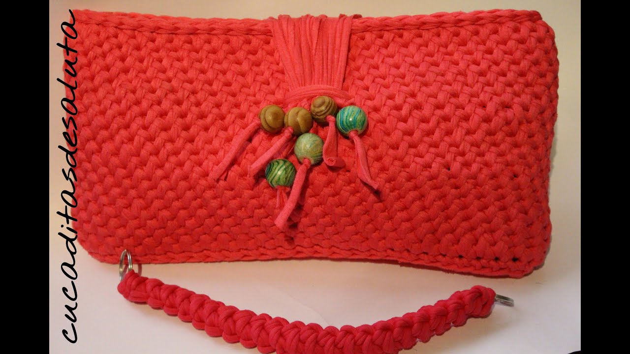 Cartera de Mano paso a paso (PUNTO ESPIGA) ¡TRAPILLO!