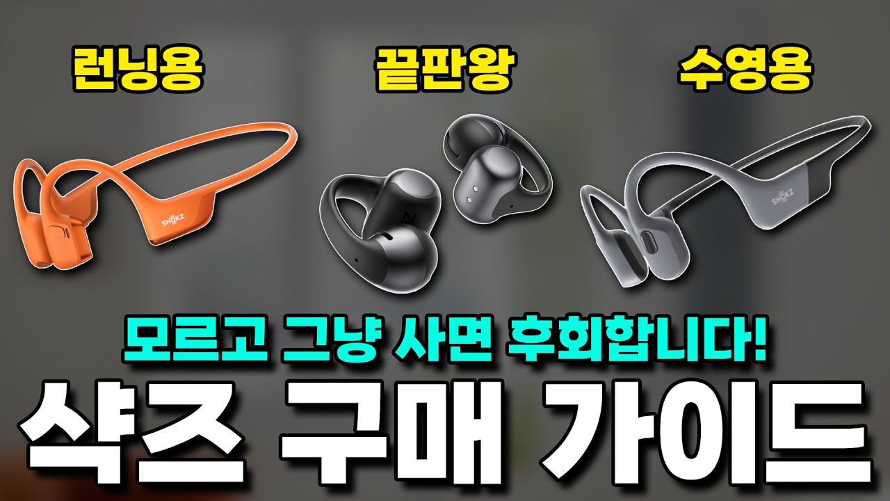 샥즈 사기전에 꼭 봐야할 영상! (2025 기준 샥즈 전제품 라인업 총정리!)