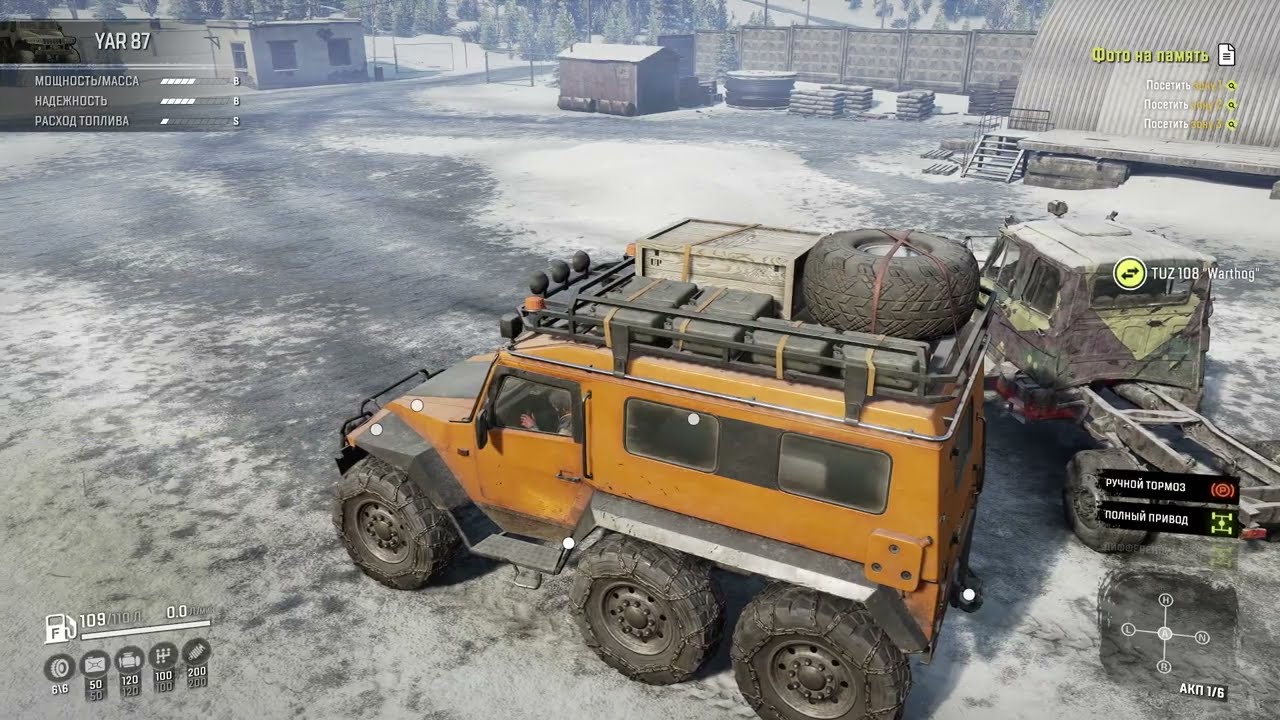 SnowRunner Hard Mode - 4k - № 49 - Кольской полуостров, Имандра - на Yar 87 найден TUZ 108 