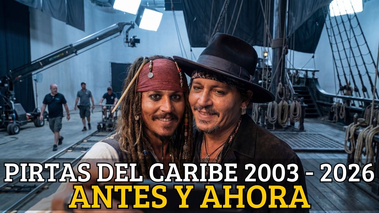 REPARTO DE LA PELÍCULA – PIRATAS DEL CARIBE (2003) – (2026) – PASADO Y PRESENTE