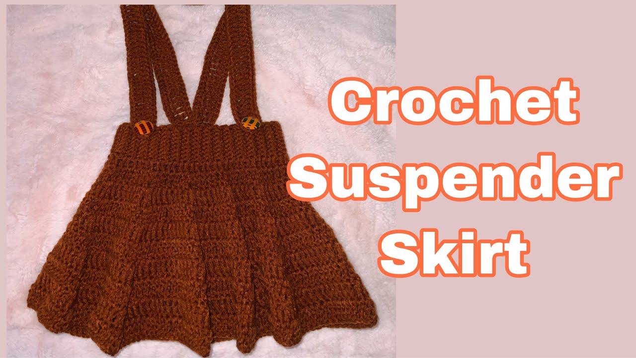 Crochet Suspender skirt 0-3 months