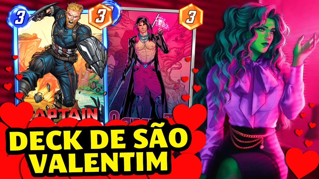 DECK DO AMOR para se divertir no EVENTO DE SUPER CASAIS de SÃO VALENTIM |Marvel Snap|