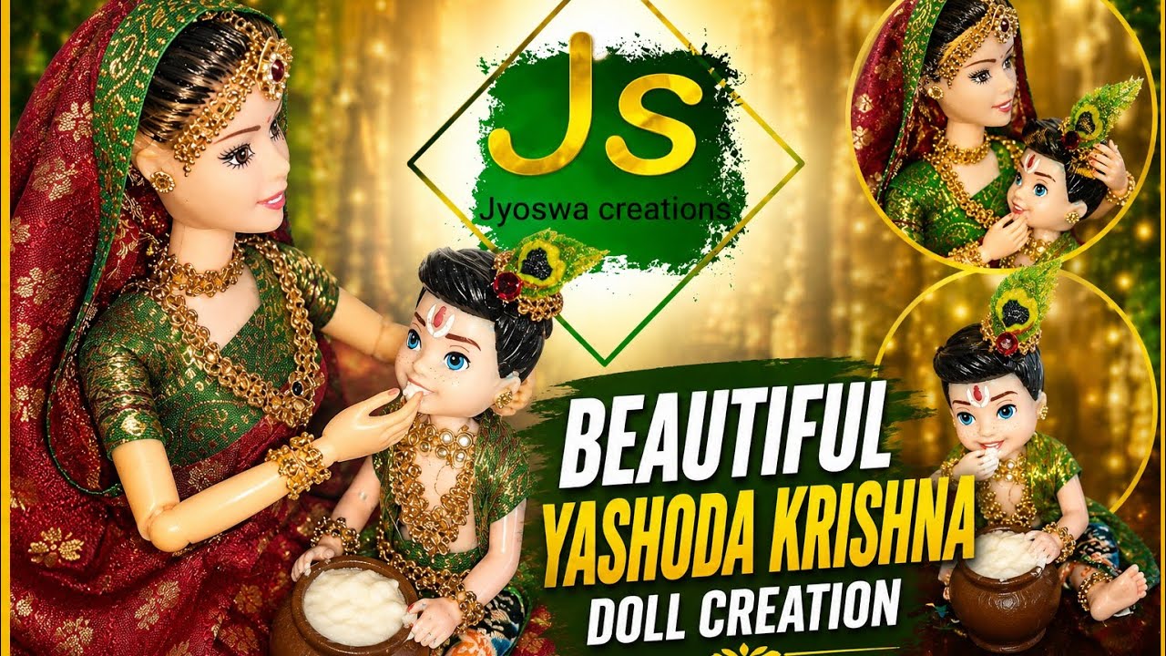 Yashoda krishna doll making #Sankranti special dolls...