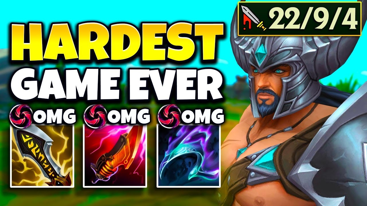 This was the hardest game of Tryndamere in over 10 years of playing... (CAN I 1V9 IT?)