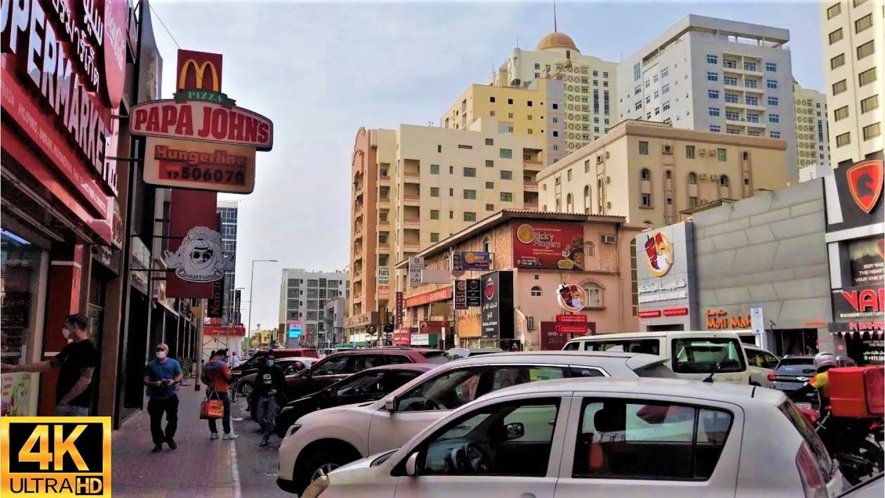 American Alley Juffair, Al-Shabab Avenue Walk - Bahrain 4K