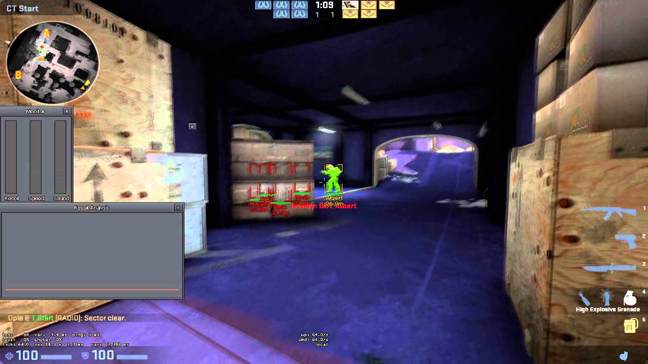CS:GO Shox Aimbot lock simlulation