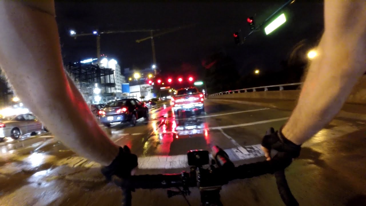 Night Cycling Storm Hazards Rain And Pizza City Bike Blogger