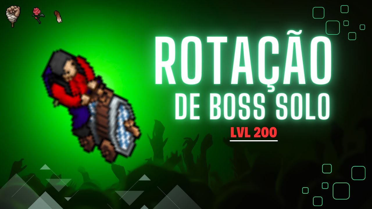 TIBIA: ROTA&Ccedil;&Atilde;O DE BOSS SOLO PARA LVL 200 💪 | SHIDOZERA