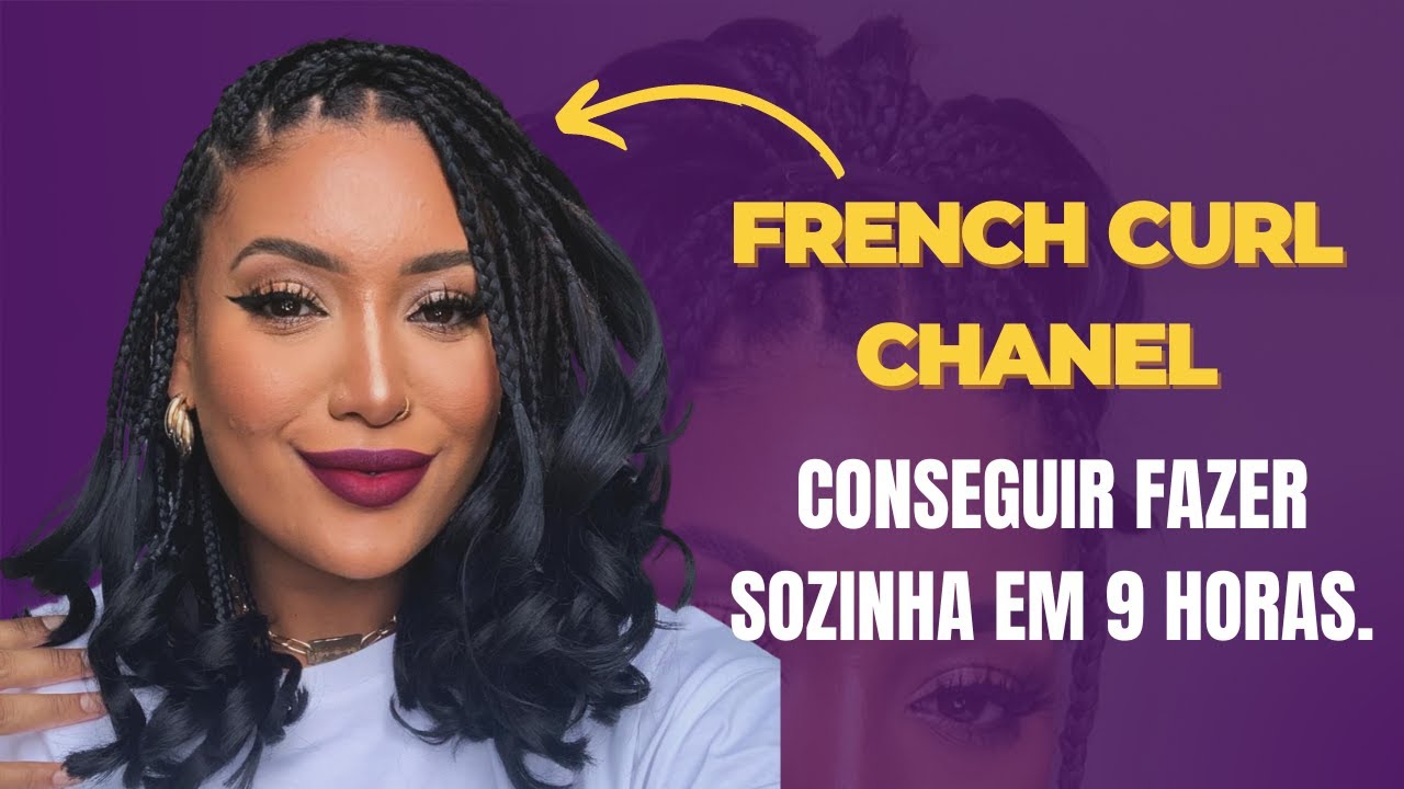 ✨COMO FAZER FRENCH CURL BRAIDS KNOTLEES  SOZINHA.