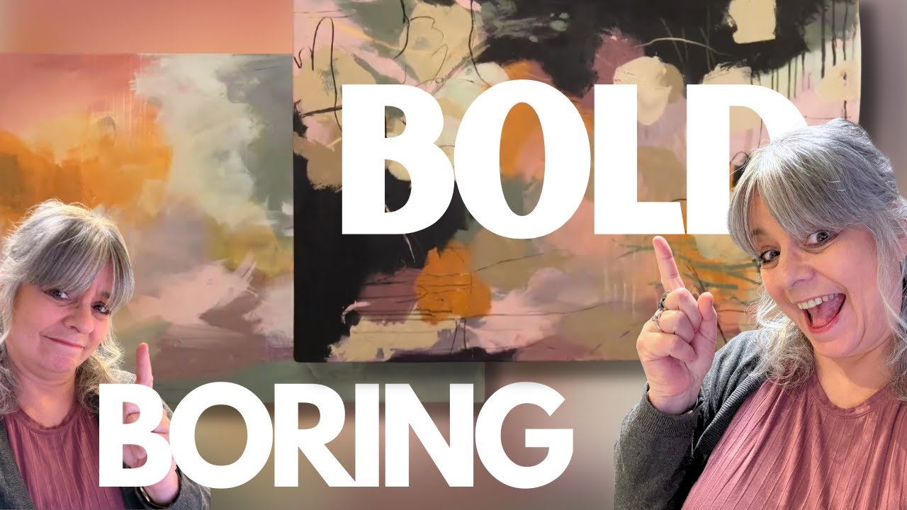 Ваши абстрактные картины выглядят скучно? Вот в чём проблема!