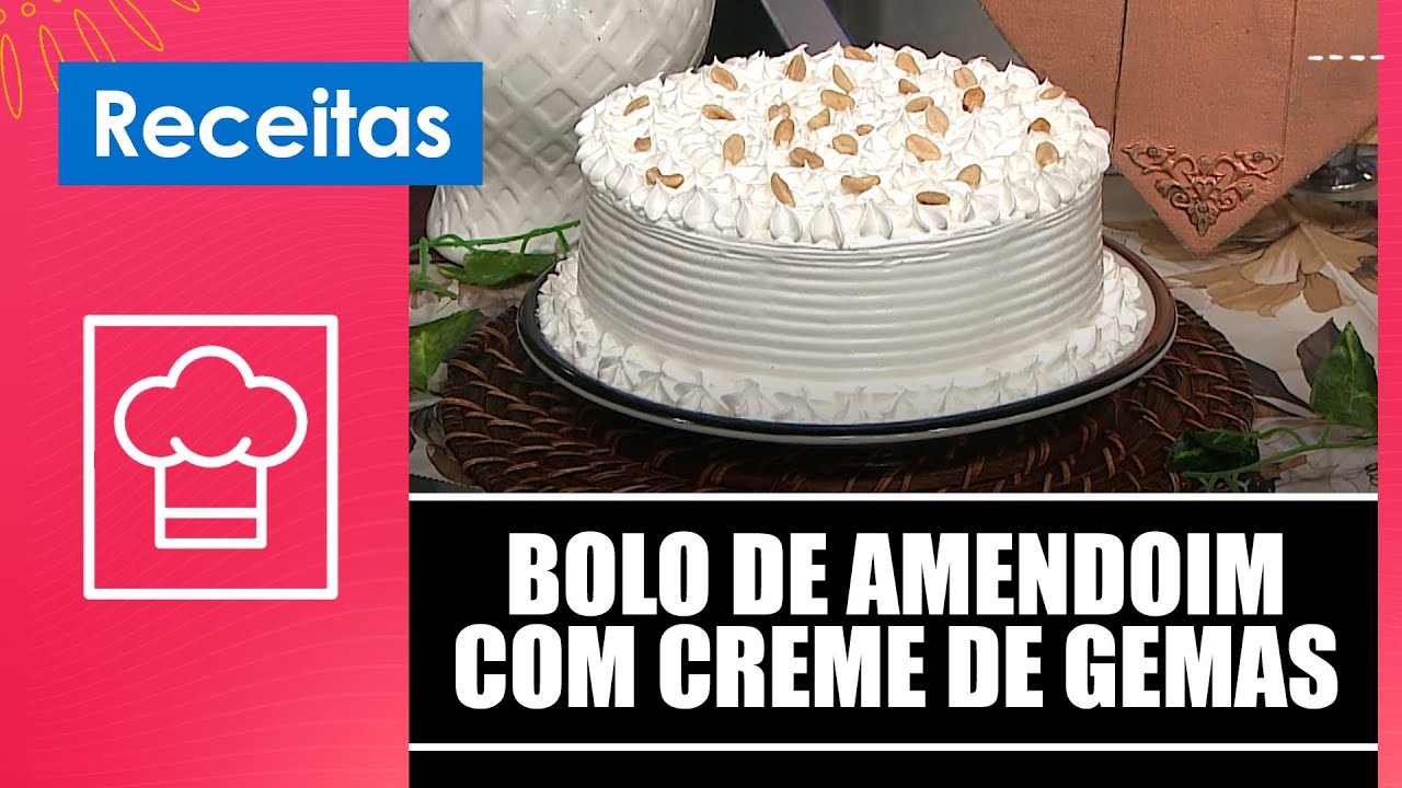 Aprenda bolo de amendoim com creme de gemas com a chef Andrea Rangel – 06/02/26