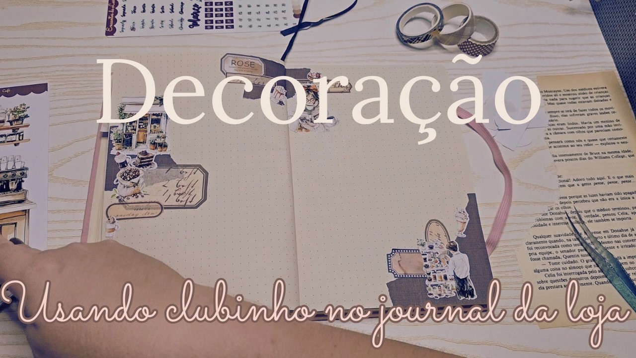 Decoração com tema café | Usando o clubinho encantado de tema café para decorar o journal da loja