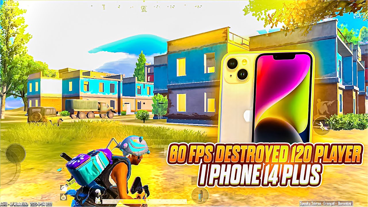 60 FPS DESTROYED 140 FPS PLAYER 🥵 I PHONE 14 PLUS 🔥