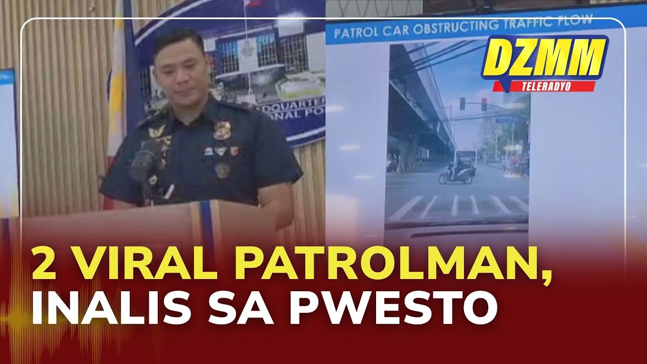 2 patrolman removed from post after viral obstruction in Manila road | (19 February 2026)