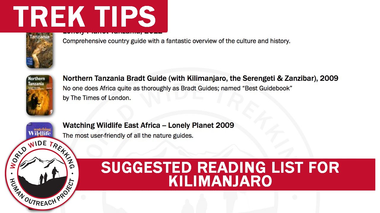 Suggested Reading List for Climbing Kilimanjaro & Tanzanian Safari | Trek Tips