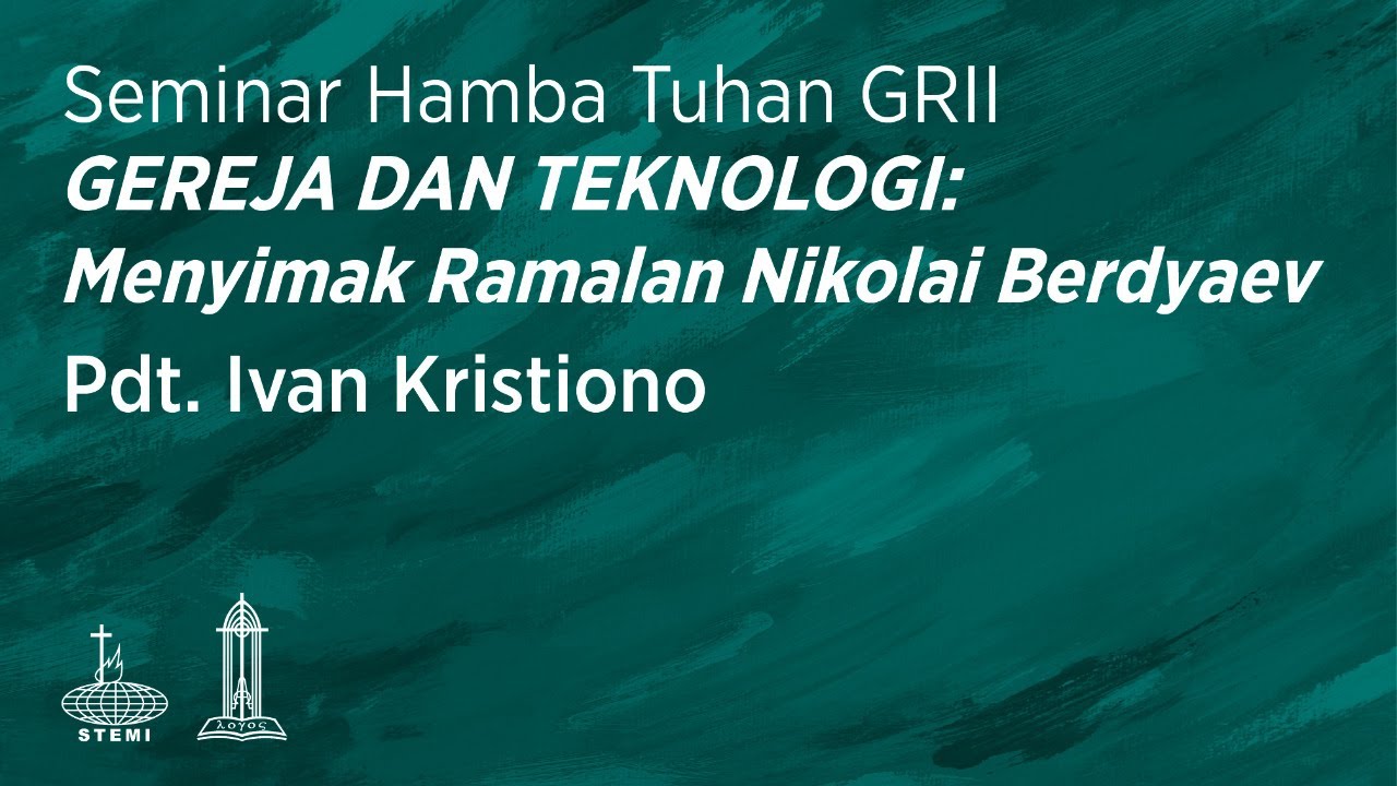 GEREJA DAN TEKNOLOGI: Menyimak ramalan Nikolai Berdyaev - Pdt. Ivan Kristiono