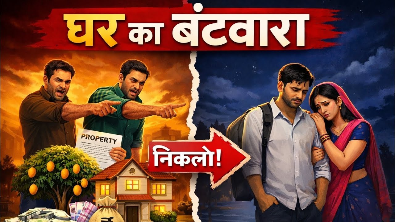 घर का बंटवारा | Ghar ka batwara😢| Emotional Story Hindi | Hindi Moral Story #bedtimestory #trending 