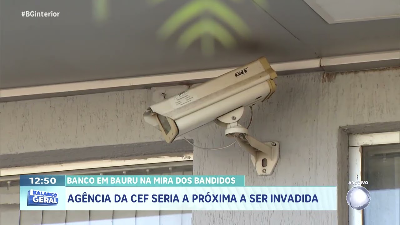 Banco em Bauru na mira dos bandidos: agência da CEF seria a próxima invadida