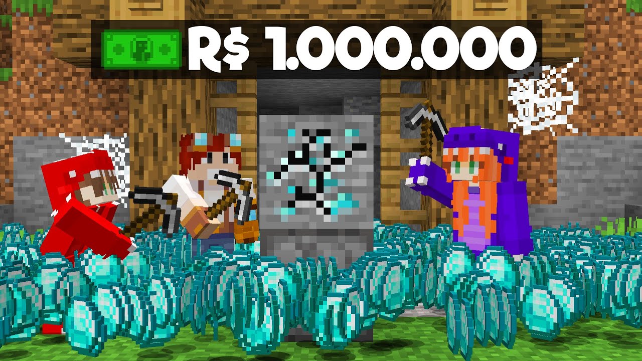 FICAMOS RICOS MINEIRANDO MINÉRIOS NO MINECRAFT​