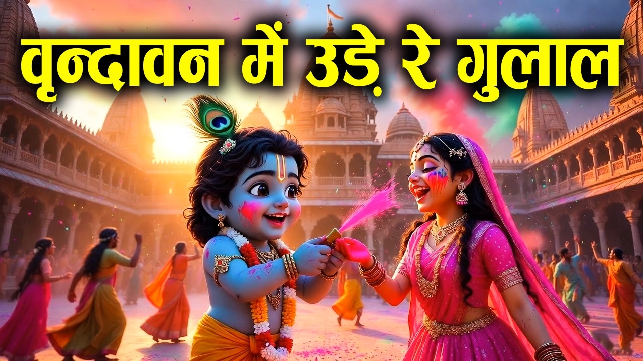 Vrindavan Mein Ude Re Gulal - वृन्दावन में उड़े रे गुलाल कह दो राधा रानी से | Holi Bhajan #holibhajan