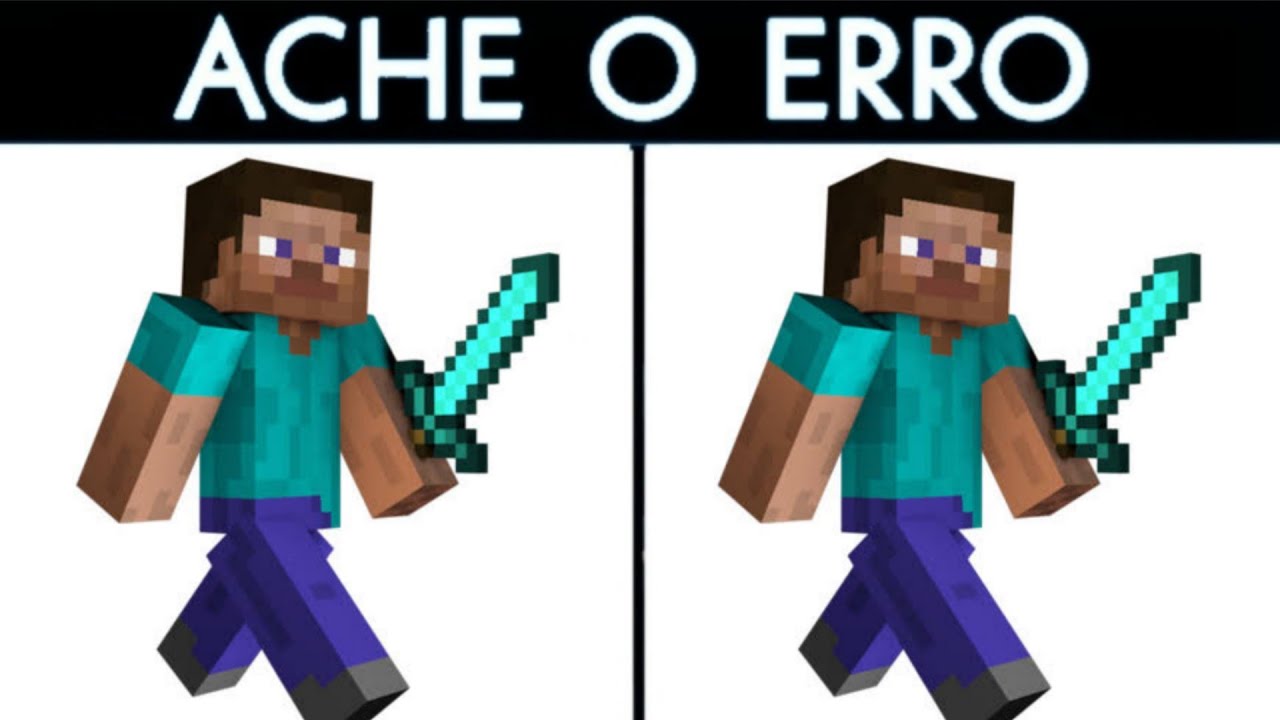 Encontre os 7 erros do Minecraft | Jogo Dos 7 Erros