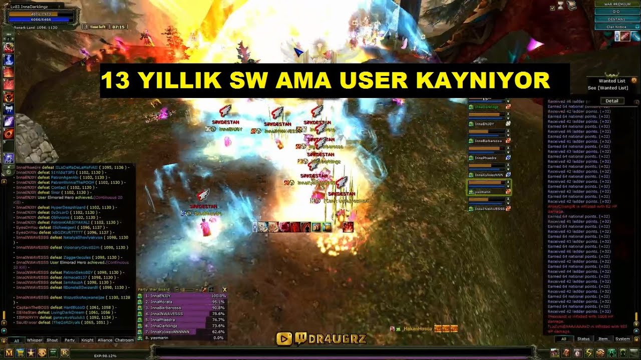 13 Yıllık Sw' de Sayfa Sayfa Irk Kesen Mage Ekip | Asas Pk Mage Pk | Knight Online