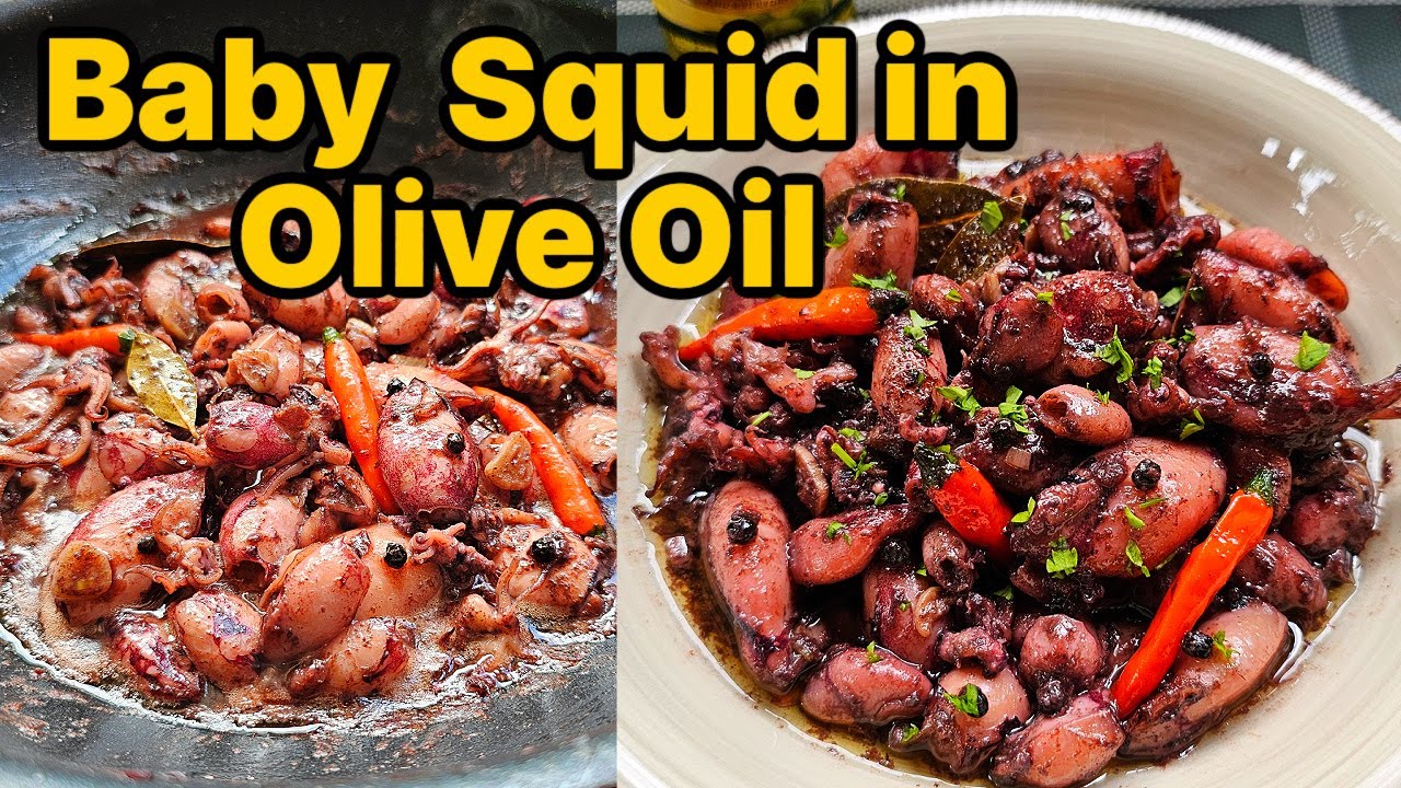 Baby Squid in Olive Oil | Tender Seafood Delicacy Packed in Rich Olive Oil