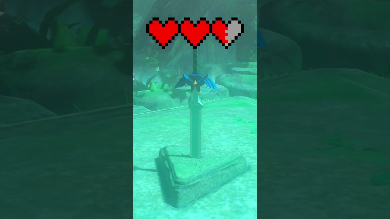 Как получить Мастер Меч РАНЬШЕ (3 Сердца) в Zelda BOTW #шорты