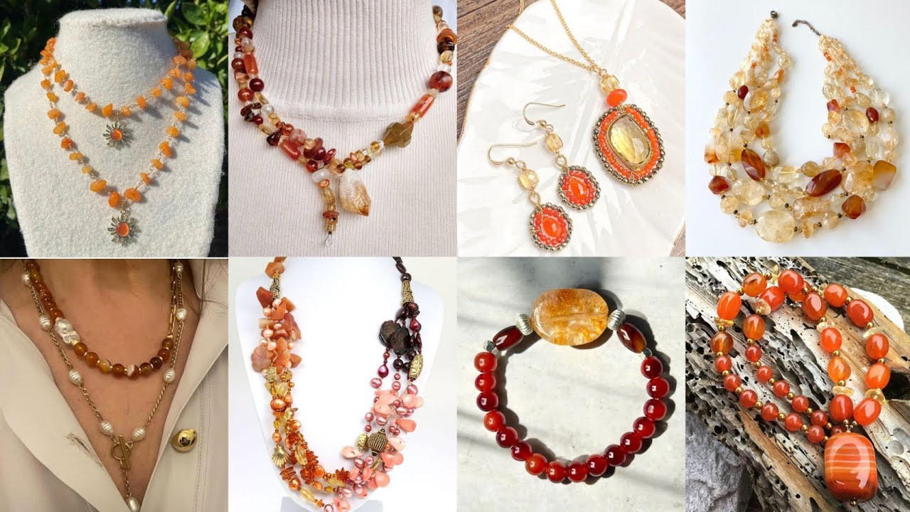 Glowing Gemstones – Unique Carnelian & Citrine Jewelry Designs That Glow Like the Sun ✨