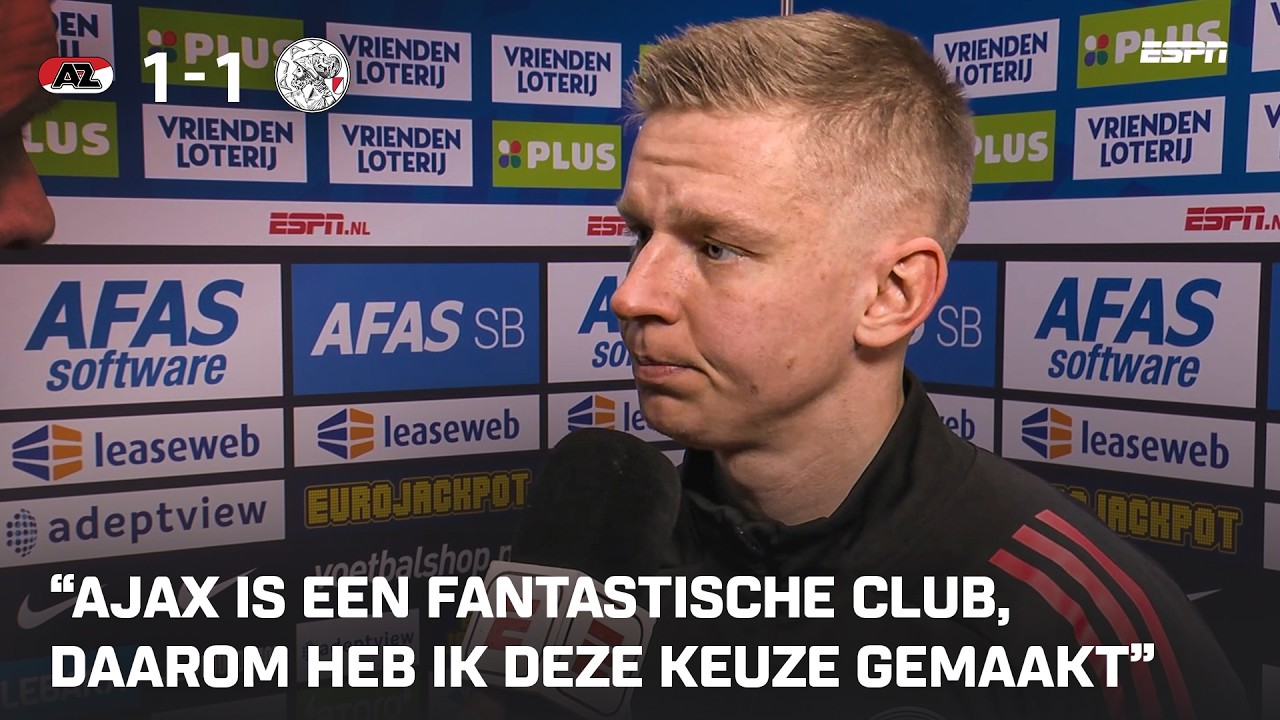 Oleksandr Zinchenko TROTS OP DEBUUT voor Ajax 🙌 | Interview