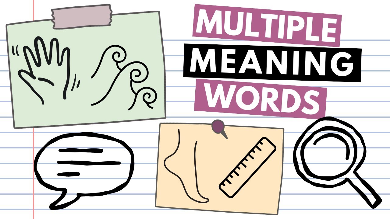 Multiple Meaning Words Lesson + Examples