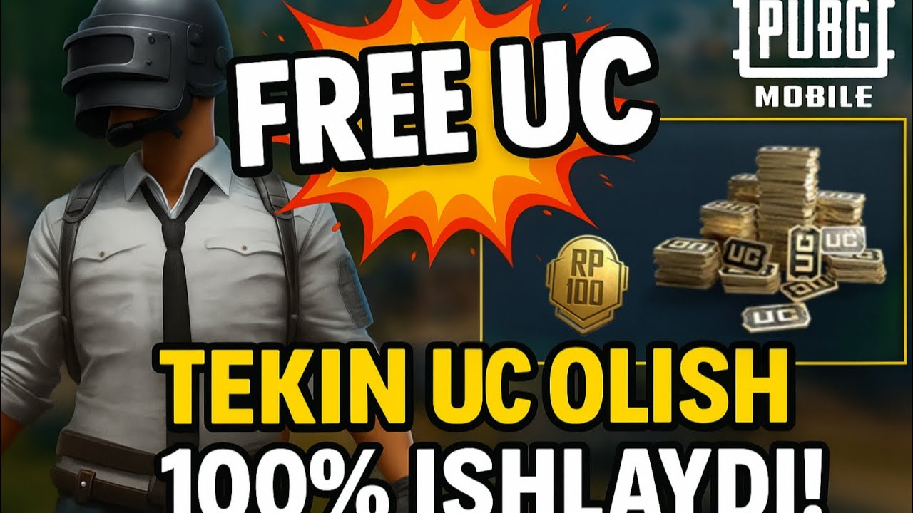 Tekin UC olish PUBG MOBILE. Bepul UC olish