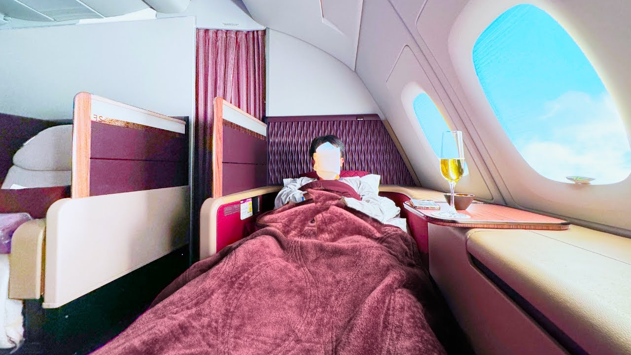 Flying Qatar Airways&rsquo; $8000 First Class on the A380 | Paris 🇫🇷 to Doha 🇶🇦