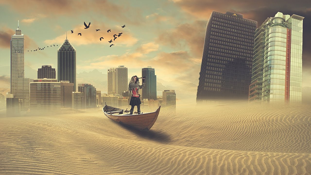 Sand Storm l Photoshop manipulation Tutorial