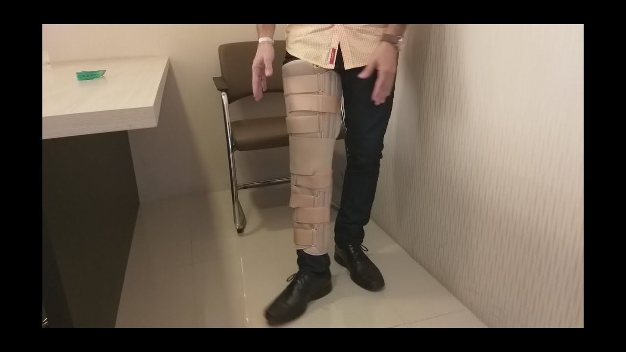 Imobilizador de Joelho Fixo - Como colocar! #menisco #ligamentos #cirurgia