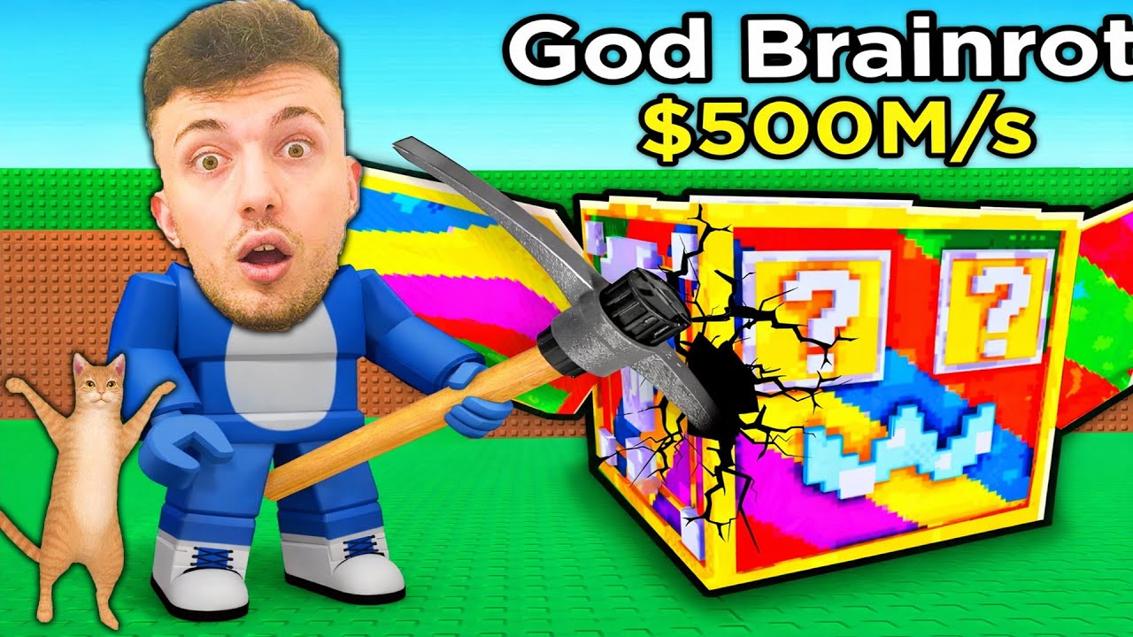 ROBLOX ADMIN ABUSE PE BREAK A LUCKY BLOCK CU MOTANILA! AM FURAT BRAINROT DE 1 TRILION/S! *EPIC*