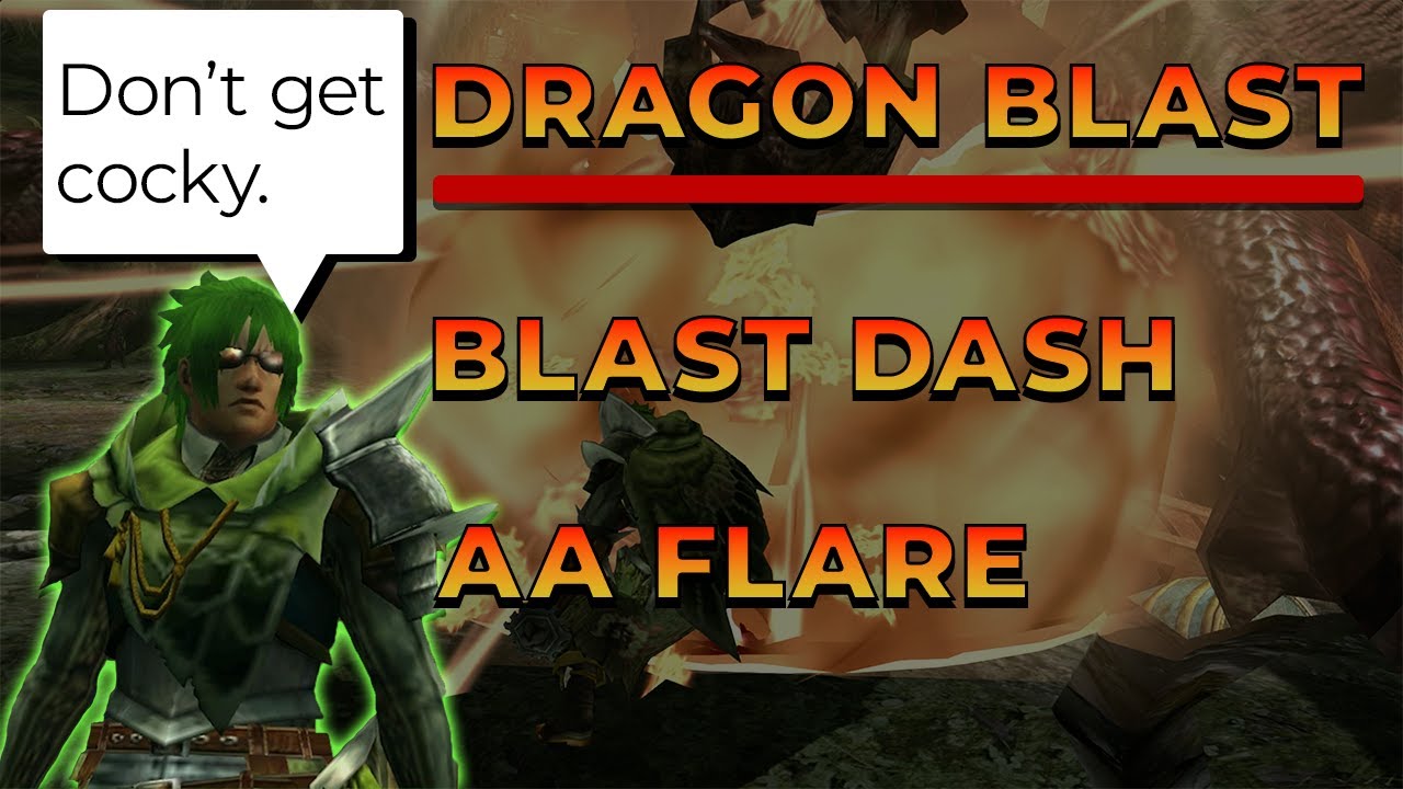 ALL OUT HUNTER ARTS SPAM | MHGU Striker Gunlance Dragon Blast, Blast Dash, and AA flare