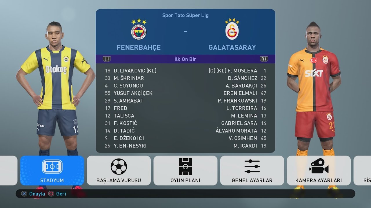 PLAYSTATİON 4-PLAYSTATİON UYUMLU 5 PES 2019 GÜNCEL KADRO TRANSFER YAMASI