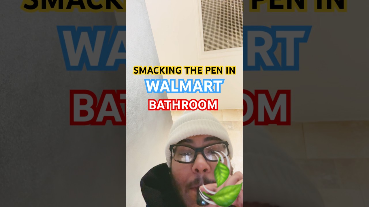 WALMART BATHROOM SMOKE SESH #walmart #shorts #cart #liveresin #420