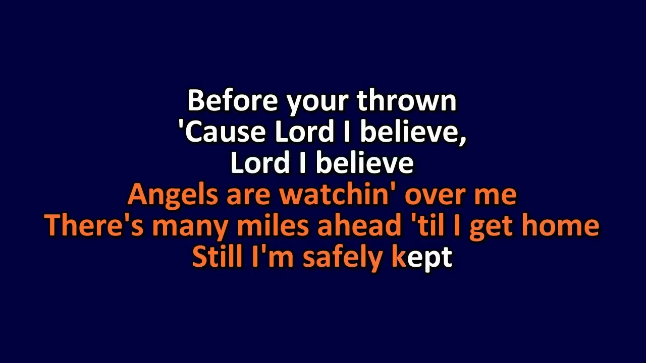 Ricky Skaggs - Somebody's Prayin' - Karaoke Instrumental Lyrics - ObsKure
