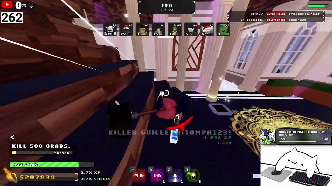 PLAYING CRAB ROYAL WITH VEIWERS (Road to lvl 500!!)