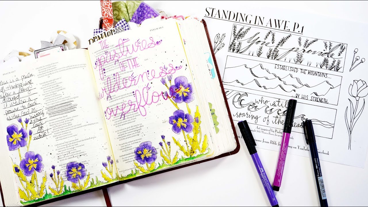 Because Jesus Bible Journaling Printables | Bible Journaling Process