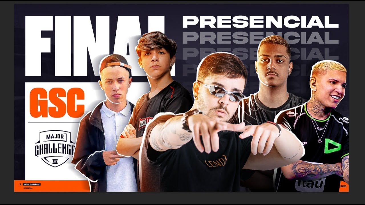 FINAL PRESENCIAL MAJOR CHALLENGE 4x4 LIGA GSC! FT DANTES LOUD ELTIN WEEDZAO LIVE FREE FIRE AO VIVO!!