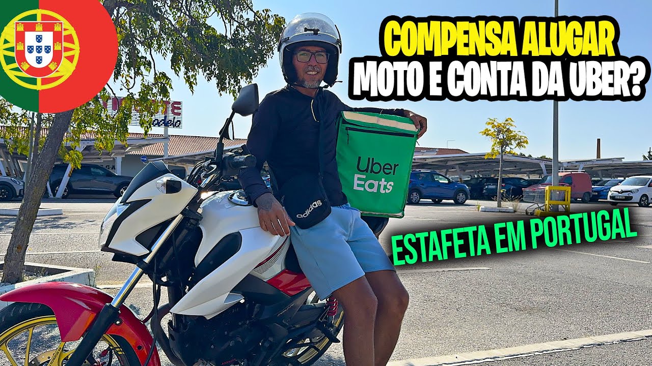 NÃO COMPENSA TRABALHAR COM CONTA E MOTO ALUGADA EM PORTUGAL | Estafeta Uber Eats