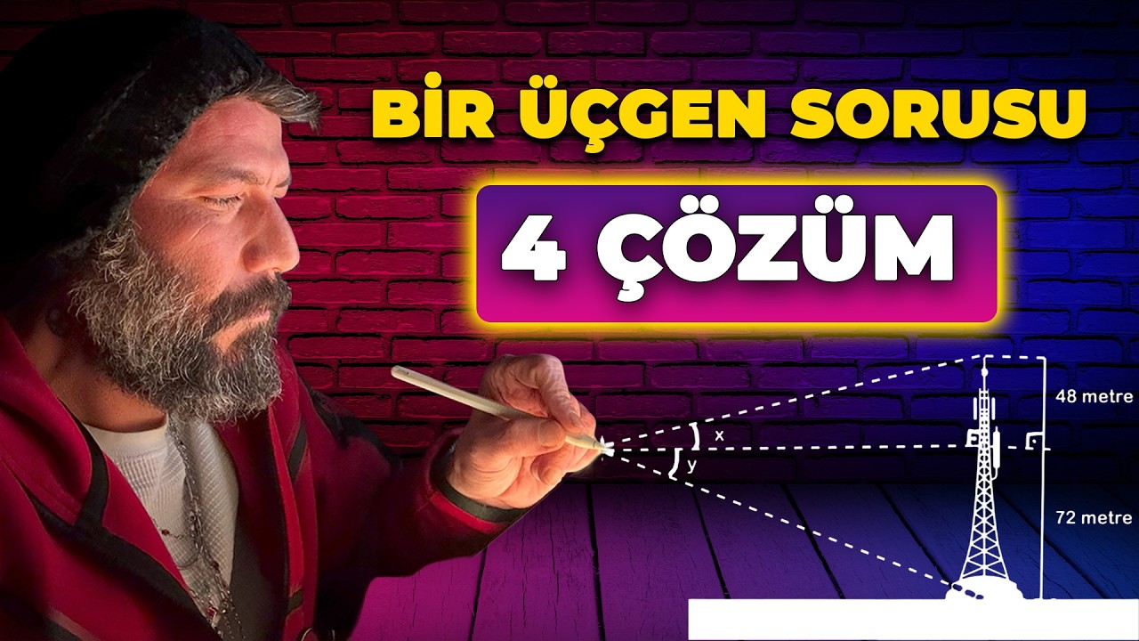 Masum Görünen Bir Üçgen Sorusuna Dört Farklı Çözüm.