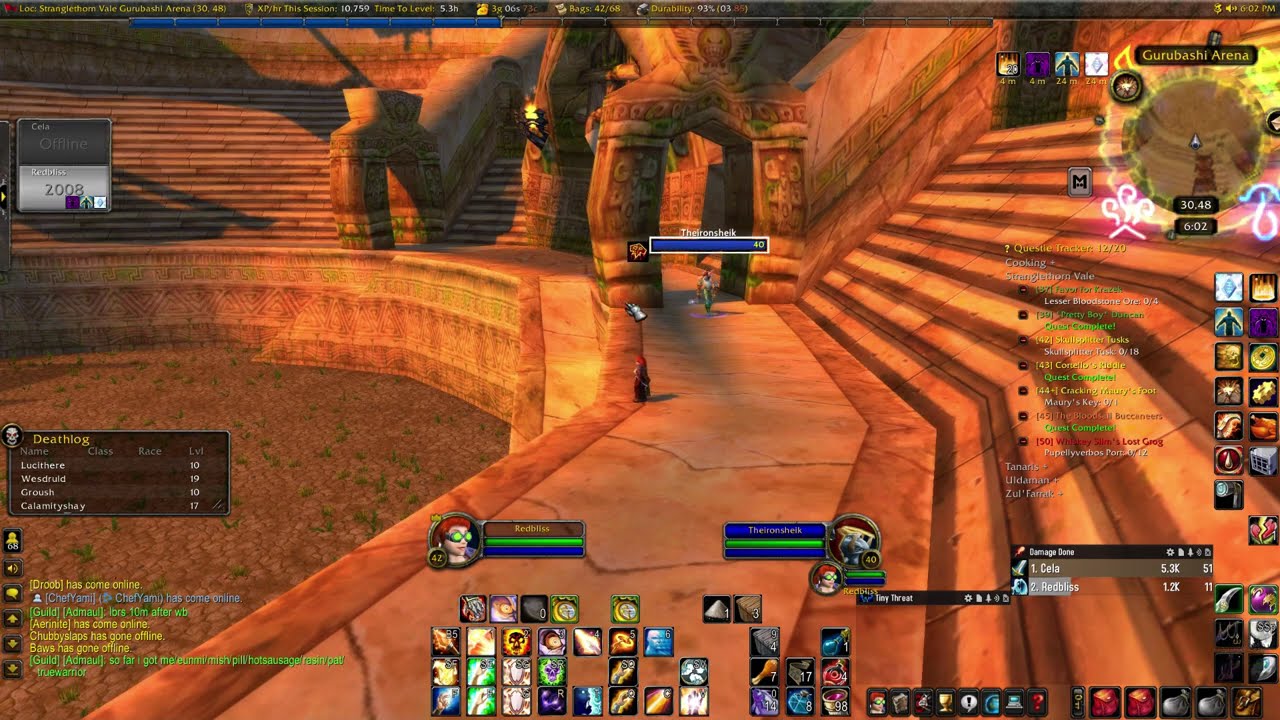 Wow Hardcore - Gurubashi Arena witnessed death