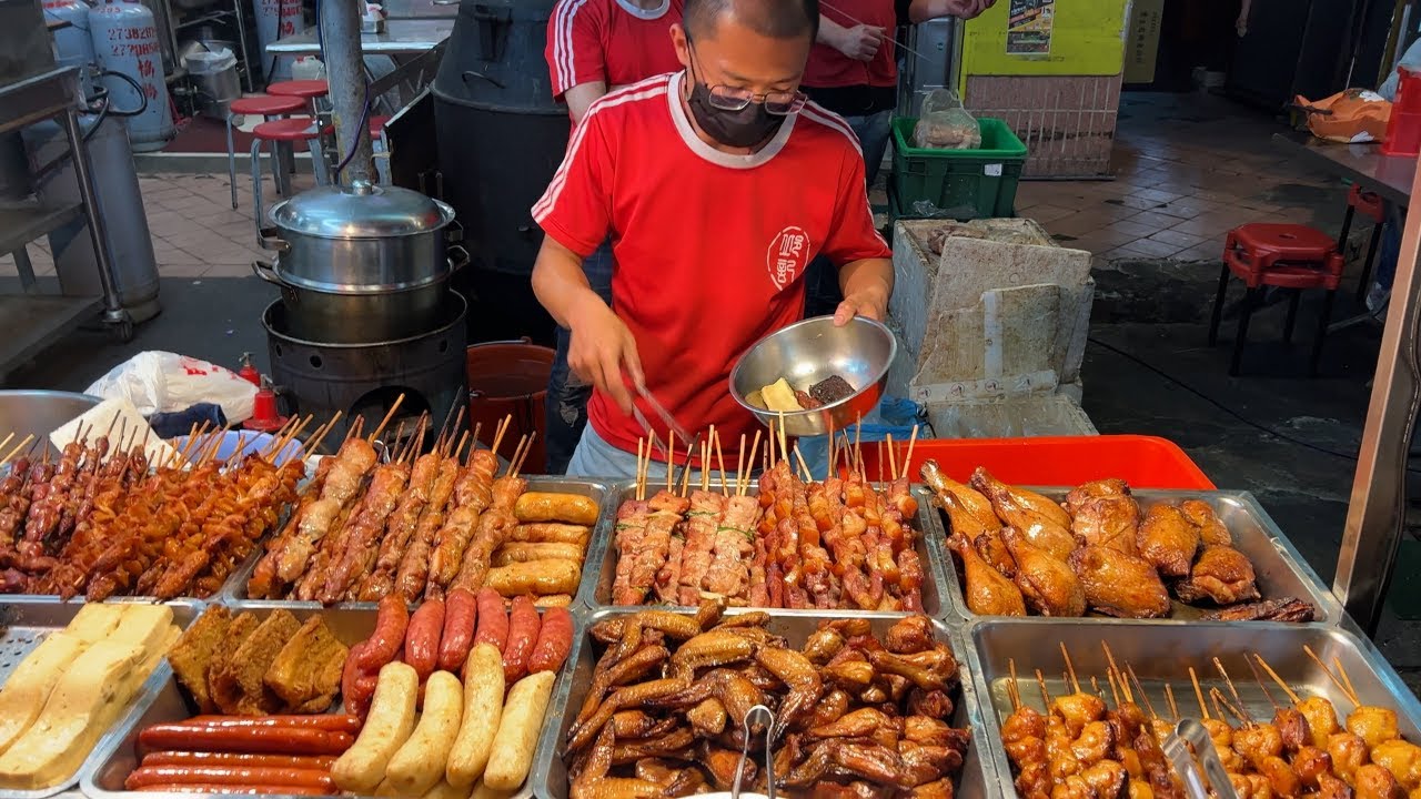 STREET FOOD Tour of Taiwan's FAMOUS Linjiang Night Market