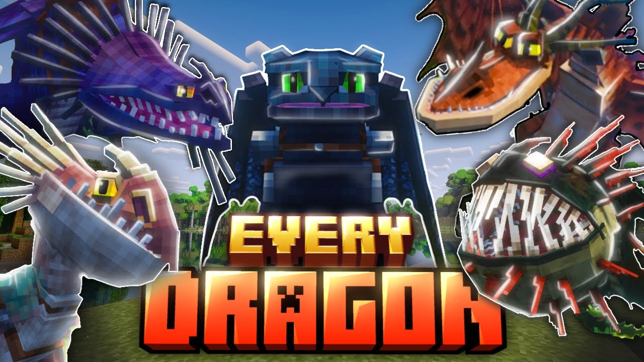 Приручаю ВСЕХ ДРАКОНОВ из мода Book of Dragons в MINECRAFT!