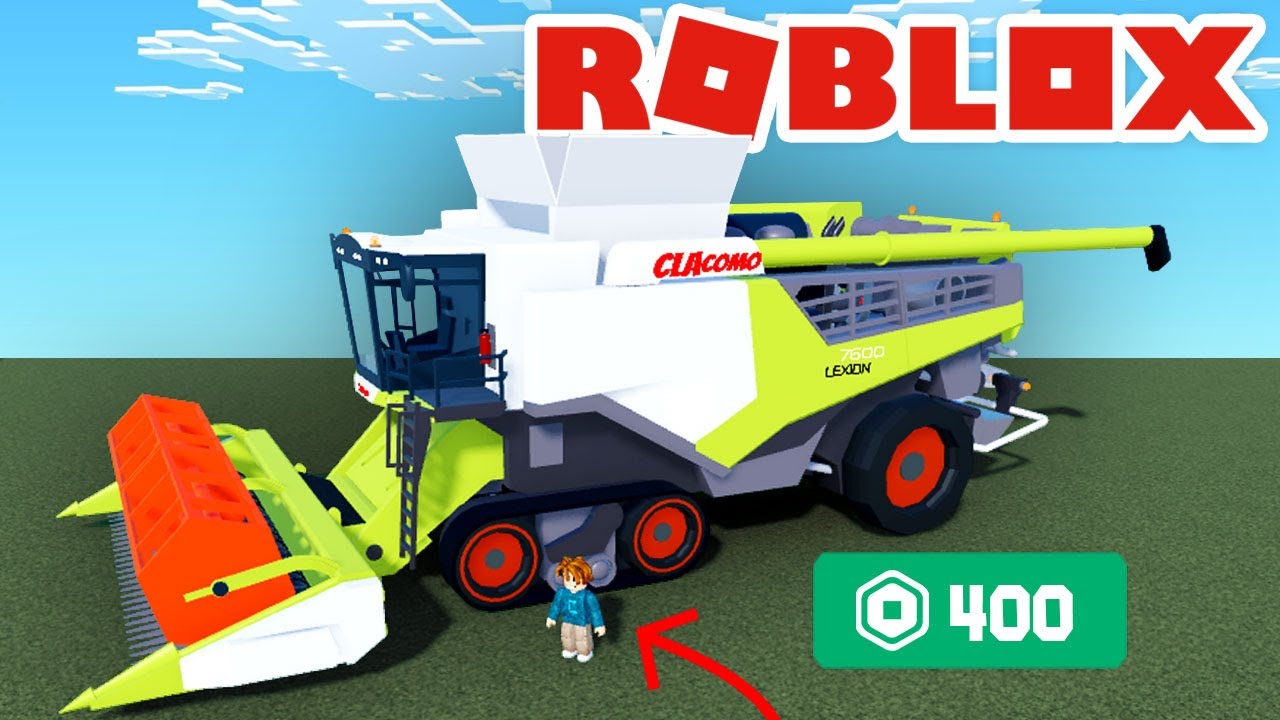 COMPREI A MAIOR COLHEITADEIRA DO SERVIDOR COM ROBUX  / FAZENDINHA NO ROBLOX #20